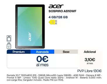 Acer - Sospiro As10WF