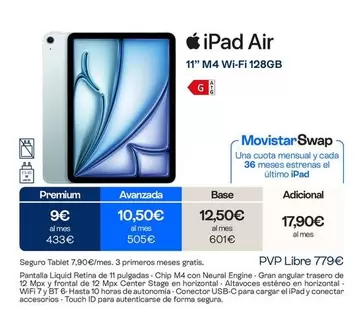 Apple - Ipad Air 11" M4 Wi-Fi 128GB