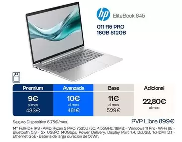 HP - Seguro Dispositivo 5,75c/mes