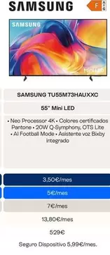 Samsung - Tu55m73hauxxc 55" Mini Led