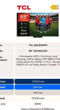 TCL - 65C6KPRO