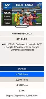 Haier - 6S QLED 65" QLED