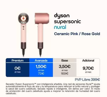 Dyson - Supersonic Nural Ceramic Pink / Rose Gold