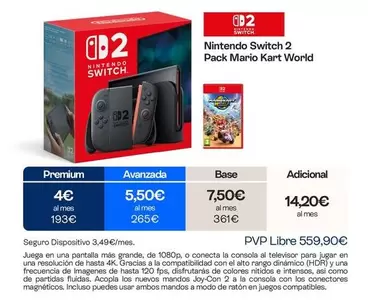 Nintendo - Switch 2 Pack Mario Kart World