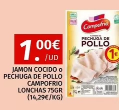 Campofrío - Jamon Cocido O Pechuga De Pollo Lonchas
