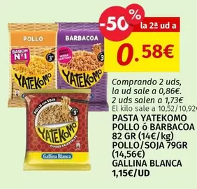 Gallina Blanca - Pasta Yatekomo Pollo