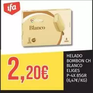 Eliges - Helado Bombon Chocolate Blanco