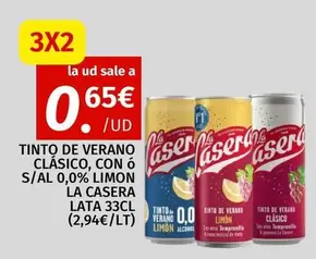 La Casera - Tinto De Verano Clasico, Con O S/al 0.0% Limon