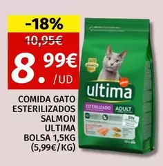 Última - Comida Gato Esterilizados Salmon