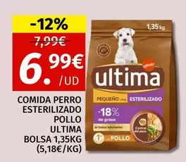 Ultima - Comida Perro Esterilizado Pollo