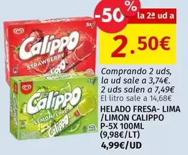 Calippo - Helado Fresa-Lima