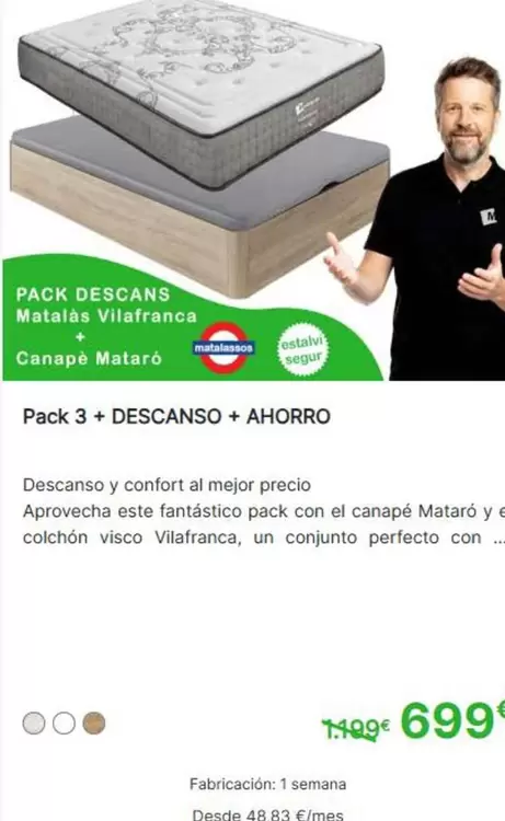 Pack 3 + Descanso + Ahorro