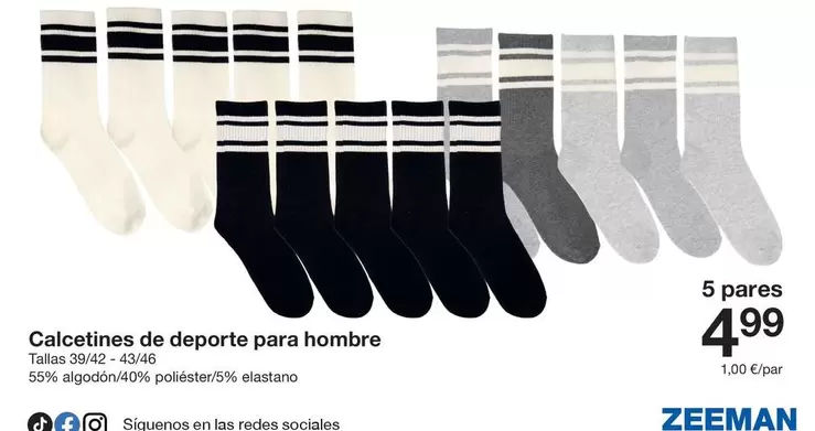 Zeeman - Calcetines De Deporte Para Hombre