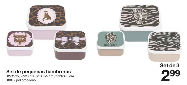 Set De Pequeñas Fiambreras
