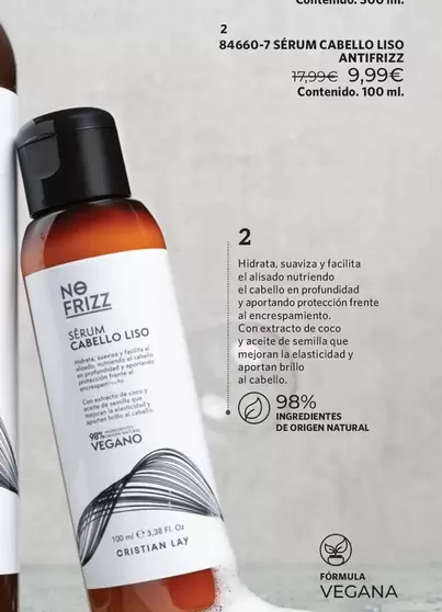 84660-7 Sérum Cabello Liso Antifrizz