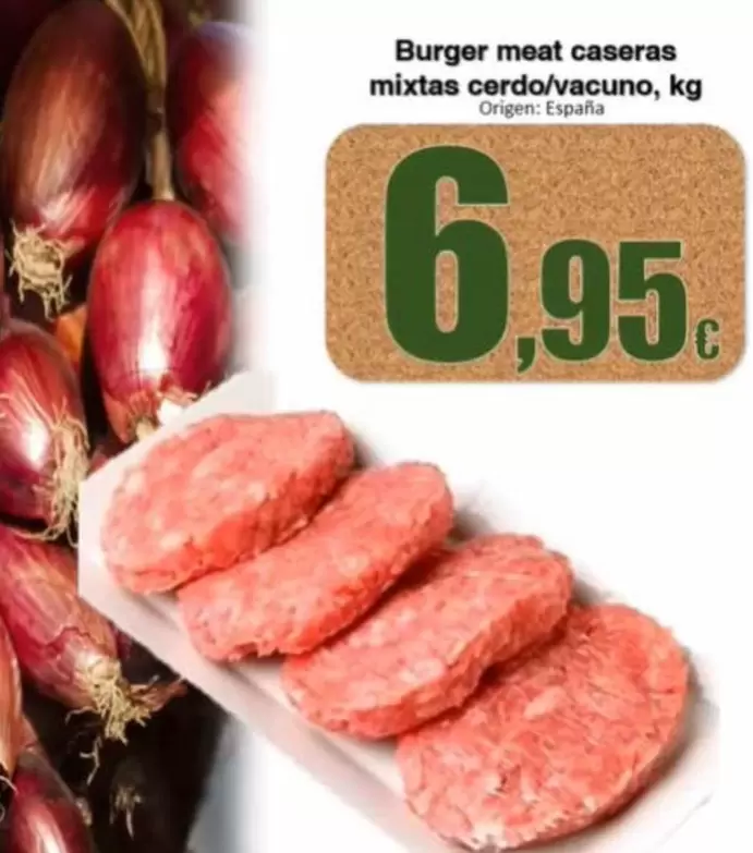 origen - Burger Meat Caseras Mixtas Cerdo/vacuno