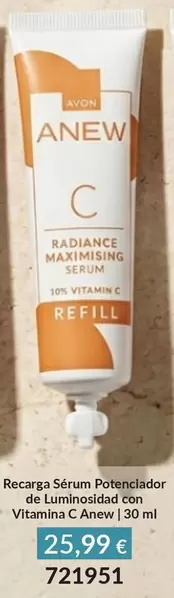 Anew - Recarga Serum Potenciador De Luminosidad Con Vitamina