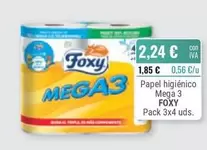Foxy - Papel Higienico Mega 3