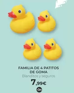 3m - Familia De 4 Patitos De Goma