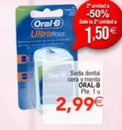 Oral B - Seda Dental Cera Y Menta