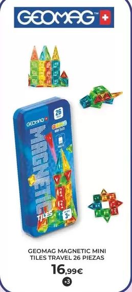 Geomag - Magnetic Mini Tiles Travel 26 Piezas