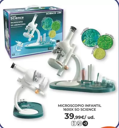 Science plan - Microscopio Infantil 1600x So Science