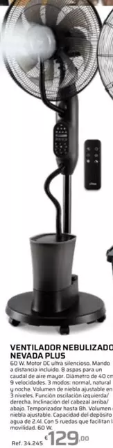 Plus - Ventilador Nebulizado Nevador
