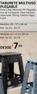 Taburete Multiuso Plegable