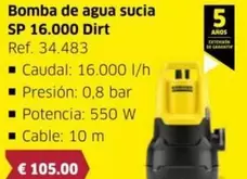 Kärcher - Bomba De Agua Sucia SP 16.000 Dirt