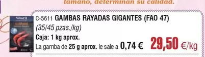 Gambas Rayadas Gigantes