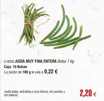 muy fina - Judia Muy Fina Entera