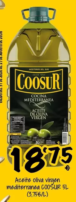 Coosur - Aceite Oliva Virgen Mediterranaa