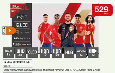 TCL - Tv Qled 65" Uhd 4k 65p7k