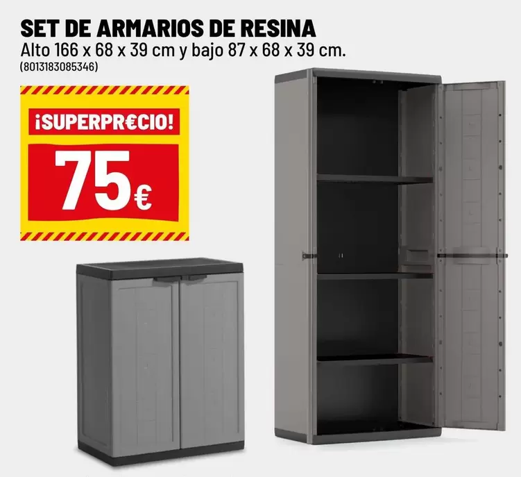 Set De Armarios De Resina