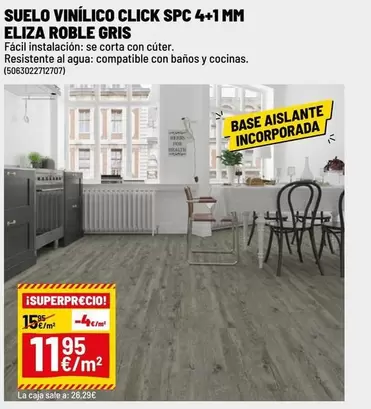 SPC - Suelo Vinilo Click Spc 4+1 Mm