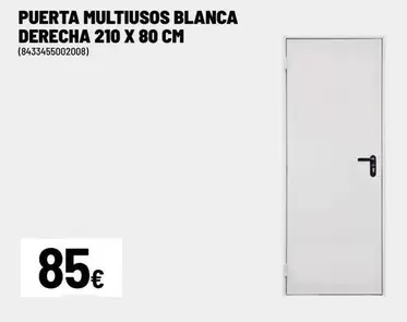 Puerta Multiusos Blanca Derecha