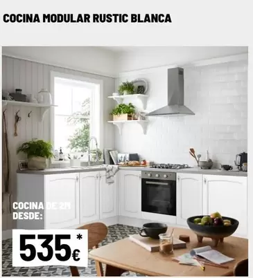 Cocina Modular Rustic Blanca