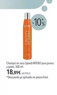 speed - Champu En Seco Speed Para Perros Y Gatos