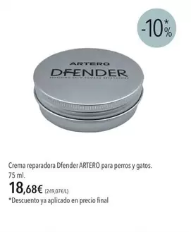 Artero - Crema Reparadora Dfender Para Perros Y Gatos