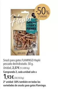 Flamingo - Snack Para Gatos Pescado Deshidratado