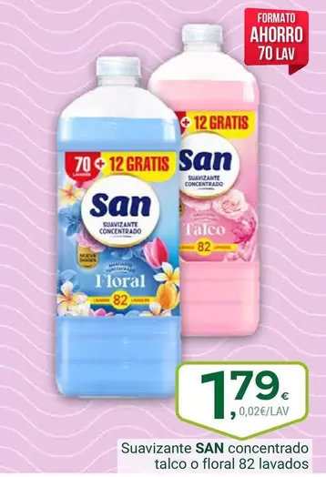 san - Suavizante Talco O Floral