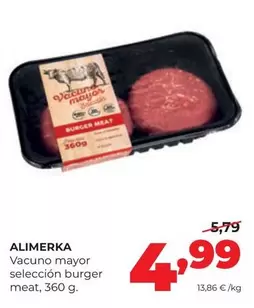 Alimerka - Vacuno Mayor Seleccion Burger Meat