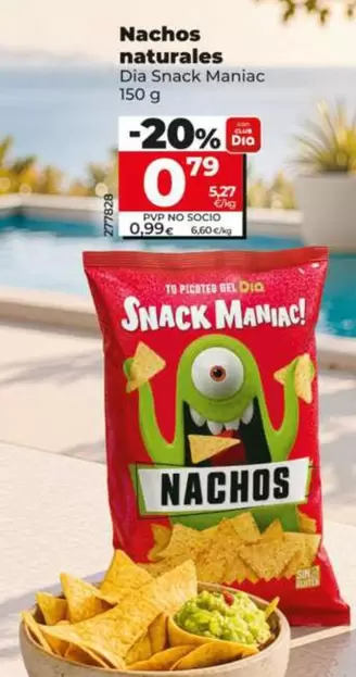 Dia Snack Maniac - Nachos Naturales 