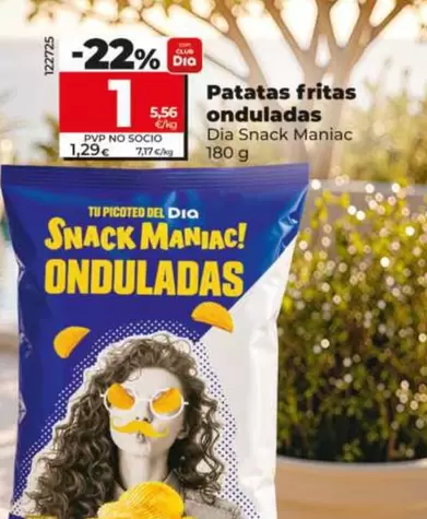 Dia Snack Maniac - Patatas Fritas Onduladas