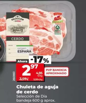 Seleccion De Dia - Chuleta De Aguja De Cerdo  