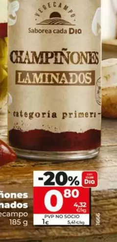 Dia Vegecampo - Champiñones Laminados