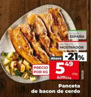 Panceta De Bacon De Cerdo