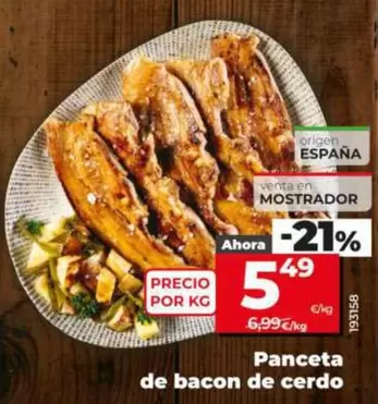 Panceta De Bacon De Cerdo
