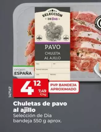 Seleccion De Dia - Chuletas De Pavo Al Ajillo