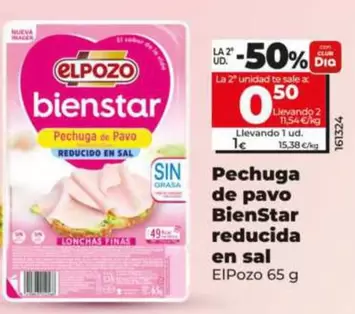 Elpozo - Pechuga De Pavo Bienstar Reducida En Sal
